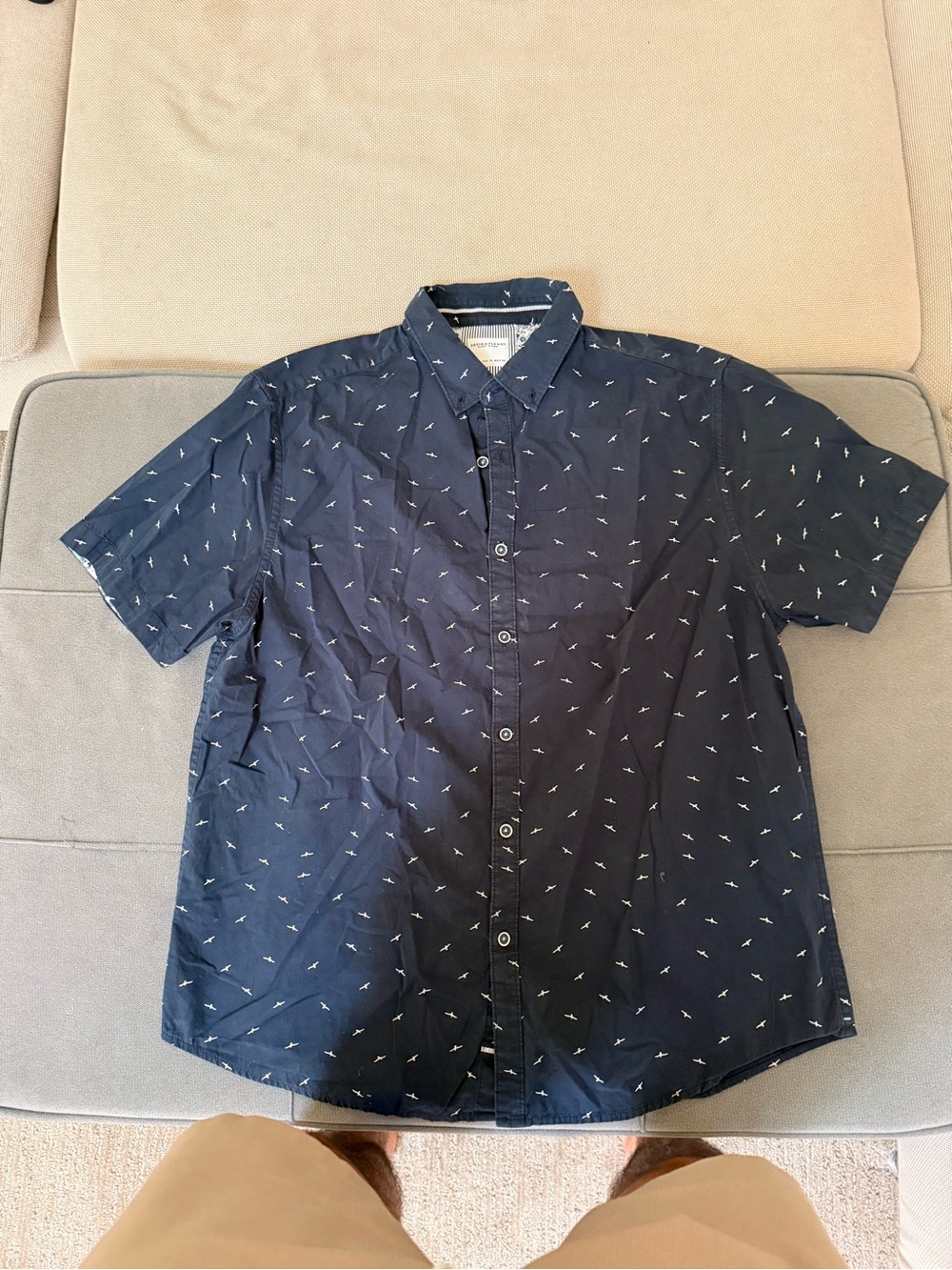 Denim & Flower by Ricky Singh Shirt Men's Size XL